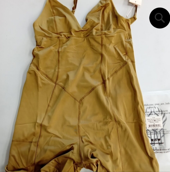 Nwt Free People Hah‎ Raise The Barre Onesie Shroom Apparel Bodysuit - Picture 4 of 4